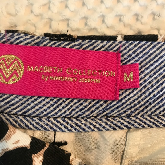 Macbeth collection animal print shorts SZ M - Picture 2 of 6